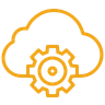 Cloud with gear icon