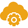 Cloud with gear icon